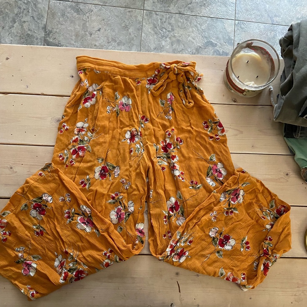 Boho style flowy pants